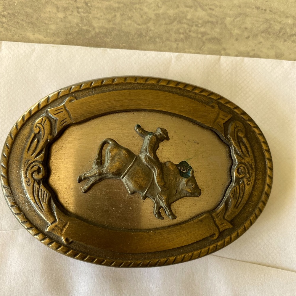 Bull Rider Belt Buckle